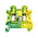 Phoenix Contact UT 2.5-PE Series Green/Yellow Earth Terminal Block, 0.14 → 4mm², Single-Level, Screw