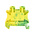 Phoenix Contact UT 2.5-PE Series Green/Yellow Earth Terminal Block, 0.14 → 4mm², Single-Level, Screw