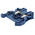 Phoenix Contact UT 2.5 BU Series Blue Feed Through Terminal Block, 0.14 → 4mm², Single-Level, Screw Termination,