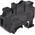 Phoenix Contact UK 6-FSI/C Series Black Fused DIN Rail Terminal, Single-Level, Screw Termination, Fused