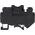 Phoenix Contact UK 6-FSI/C Series Black Fused DIN Rail Terminal, Single-Level, Screw Termination, Fused