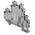 Phoenix Contact UTTB Clipline Series Grey Double Level Terminal Block, 0.14 → 6mm², Double-Level, Screw
