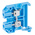 Weidmuller SAK Series Blue Feed Through Terminal Block, 4mm², Single-Level, Screw Termination