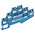Phoenix Contact PT 1.5/S-3L BU Series Blue Multi Level Terminal Block, 0.14 → 1.5mm², Triple-Level, Push In