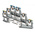 Phoenix Contact PT 1.5/S-PE/L/N Series Grey Earth Terminal Block, 0.14 → 1.5mm², Triple-Level, Push In