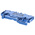 Wago TOPJOB S, 2002 Series Blue Feed Through Terminal Block, 2.5mm², Single-Level, Push-In Cage Clamp Termination,