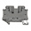 Phoenix Contact UT 2.5-QUATTRO Series Grey DIN Rail Terminal Block, Single-Level, Screw Termination