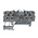 Wago TOPJOB S, 2000 Series Grey Feed Through Terminal Block, 1mm², Single-Level, Push-In Cage Clamp Termination, ATEX,