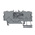 Wago TOPJOB S, 2000 Series Grey Feed Through Terminal Block, 1mm², Single-Level, Push-In Cage Clamp Termination, ATEX,