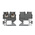 Phoenix Contact MPT 1.5/S Series Grey Feed Through Terminal Block, 1.5mm², Single-Level, Push In Termination