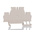 Weidmuller Z Series Beige Feed Through Terminal Block, 1.5mm², Double-Level, Clamp Termination