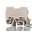 Weidmuller ST 5 Series Dark Beige DIN Rail Terminal Block, 16mm², Single-Level, Screw Termination
