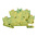 Phoenix Contact PTTBS 2.5-PE Series Green/Yellow Double Level Terminal Block, 0.14 → 4mm², Double-Level, Push In
