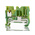 Phoenix Contact PT 2.5/1P-PE Series Green/Yellow Earth Terminal Block, 0.14 → 4mm², Single-Level, Plug In