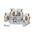 Phoenix Contact PTTB 2.5-L/N Series Grey Double Level Terminal Block, 0.14 → 4mm², Double-Level, Push In