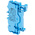 Wago TOPJOB S, 2002 Series Blue Feed Through Terminal Block, 2.5mm², Single-Level, Push-In Cage Clamp Termination,
