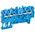 Wago TOPJOB S, 2000 Series Blue Feed Through Terminal Block, 1mm², Single-Level, Push-In Cage Clamp Termination, ATEX,