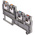 Phoenix Contact PTIO 1.5/S/3 Series Grey DIN Rail Terminal Block, 1.5mm², Triple-Level, Push In Termination