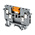 Phoenix Contact UDK 4-MTK-P/P Series Grey Feed Through Terminal Block, 4mm², Single-Level, Screw Termination