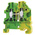 Wieland WT 4 PE Series Green, Yellow Earth Terminal Block, Single-Level, Screw Termination, ATEX