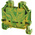 Wieland WT 6 PE Series Green, Yellow Earth Terminal Block, Single-Level, Screw Termination, ATEX