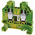 Wieland WT 6 PE Series Green, Yellow Earth Terminal Block, Single-Level, Screw Termination, ATEX