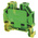 Wieland WT 10 PE Series Green, Yellow Earth Terminal Block, Single-Level, Screw Termination, ATEX