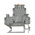 Phoenix Contact UTTB 2.5-MT-P/P Series Grey Knife Disconnect Terminal Block, 0.14 → 4mm², 2-Level, Screw