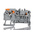 Wago TOPJOB S, 2102 Series Grey Feed Through Terminal Block, 2.5mm², Single-Level, Push-In Cage Clamp Termination,