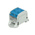 Entrelec 1SNF Series Blue, Grey Terminal Block, 4-Level, Cable Termination