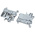 Phoenix Contact UT 2.5/1P-PE Series Grey DIN Rail Terminal Block, Single-Level, Screw Termination