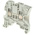 Entrelec ZS6 Series Grey Feed Through Terminal Block, 6mm², Single-Level, Screw Termination, ATEX