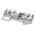 Phoenix Contact PT 4-QUATTRO-DIO 1N 5408/L-R Series Grey Component Terminal Block, Single-Level, Push In Termination
