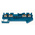 Phoenix Contact PT 1.5/S-QUATTRO BU Series Blue Feed Through Terminal Block, 0.14 → 1.5mm², Single-Level, Push