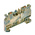 Weidmuller A Series Green/Yellow DIN Rail Terminal Block, 2.5mm², Single-Level, Push In Termination