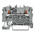 Wago TOPJOB S, 2202 Series Grey Feed Through Terminal Block, 2.5mm², Single-Level, Push-In Cage Clamp Termination,