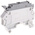 Entrelec SNK Series Grey Fused DIN Rail Terminal, 1.5mm², Screw Termination, Fused