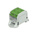 Entrelec 1SNF Series Green, Grey Terminal Block, 4-Level, Cable Termination