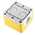 Yellow Plastic ABB Compact Push Button Enclosure - 1 Hole 22mm Diameter