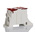 RS PRO Distribution Block, 6 Way, 125A, White