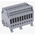 Entrelec Distribution Block, 10 Way, 4mm², 32A, 800 V, Grey