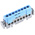 Legrand Distribution Block, 8 Way, 1.5 → 16mm², 80A, 400 V ac, Blue
