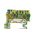 Weidmuller 2-Way ZPE 2.5 Earth Terminal Block, 4mm², 26 → 12 AWG Wire, Clamp, Wemid Housing, ATEX, IECEx