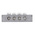 RS PRO 4-Way Double Screw Earth Terminal Block, 0 to 16mm², 0 → 16 AWG Wire, Screw Down, Brass Housing