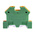 RS PRO 2-Way Top Hat Earth Terminal Block, 4mm², 22 → 11 AWG Wire, Screw Down, Nylon Housing