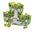 Weidmuller 4-Way WDK 2.5PE Double Deck Earth Terminal Block, 1.5 → 150mm², 26 → 12 AWG Wire, Screw Down,