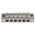 RS PRO 6-Way Double Screw Earth Terminal Block, 0 to 16mm², 0 → 16 AWG Wire, Screw Down, Brass Housing