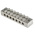 RS PRO 7-Way Double Screw Earth Terminal Block, 0 to 16mm², 0 → 16 AWG Wire, Screw Down, Brass Housing