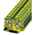 Phoenix Contact 4-Way UT 4-QUATTRO-PE Earth Terminal Block, 26 → 10 AWG Wire, Screw Down, Polyamide Housing