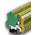 RS PRO 2-Way DIN Rail Earth Block, 0.5 to 4mm², 26 → 10 AWG Wire, Screw